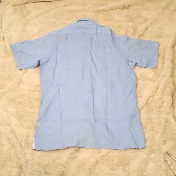Pronto Uomo Modern Fit 100% Linen Button Down Shirt NWT The Men's Warehouse M - Picture 9 of 9